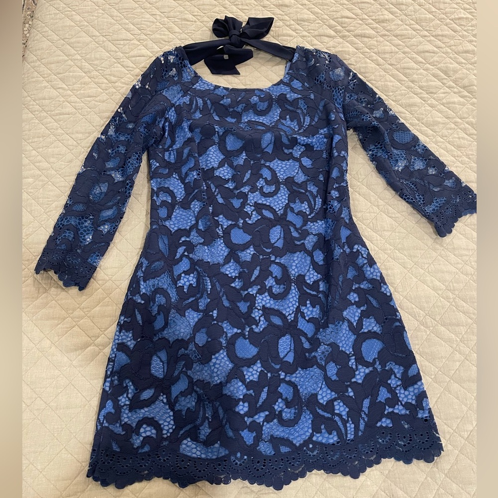 Lilly Pulitzer Blue Lace Dress
